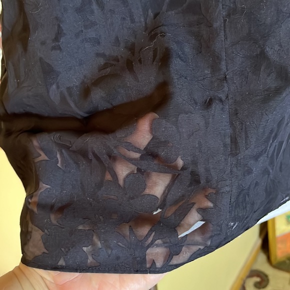 BANANA REPUBLIC Size Small Dual Layer Tank Floral burn-out Weave Cotton $59 NEW - Picture 13 of 14